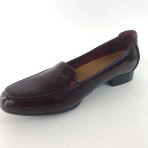 Clarks Size Keesha Luca Burgundy Leather